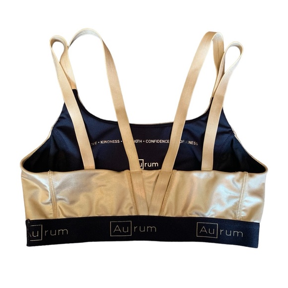 Aurum Sports Bra Gold Size Small - Picture 2 of 6